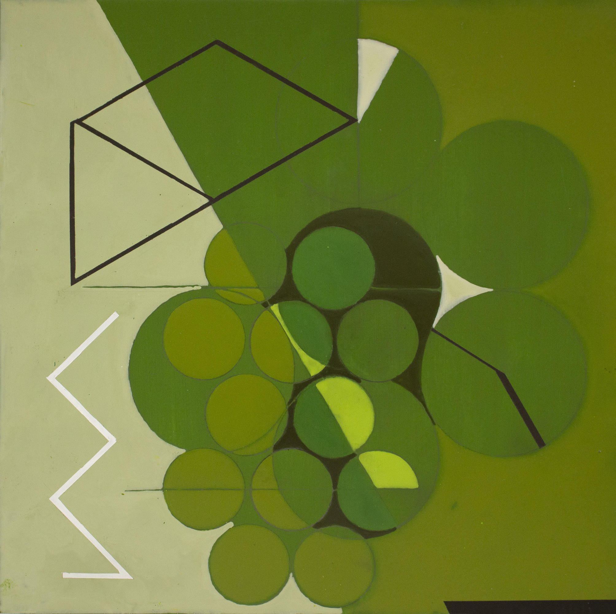 Green Mother 5      12x12in