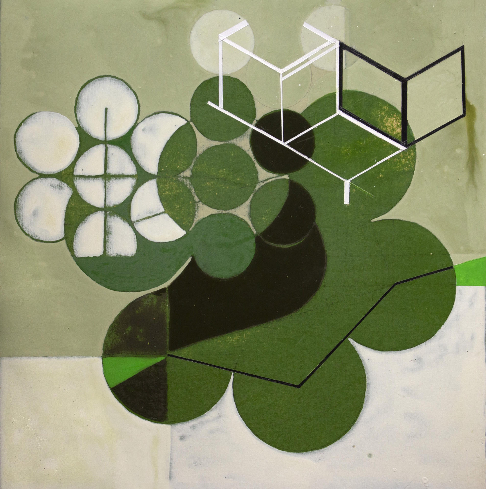 Green Mother 3      12x12in